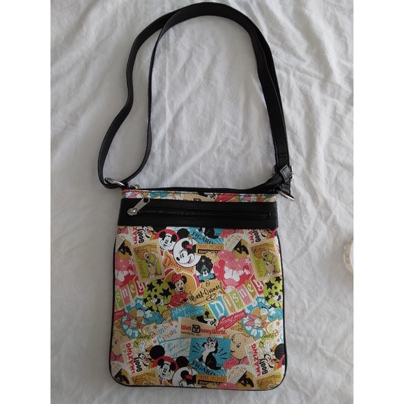 Mickey Mouse Disney Parks Exclusive Classic Collage Pattern Crossbody Bag - Picture 5 of 8